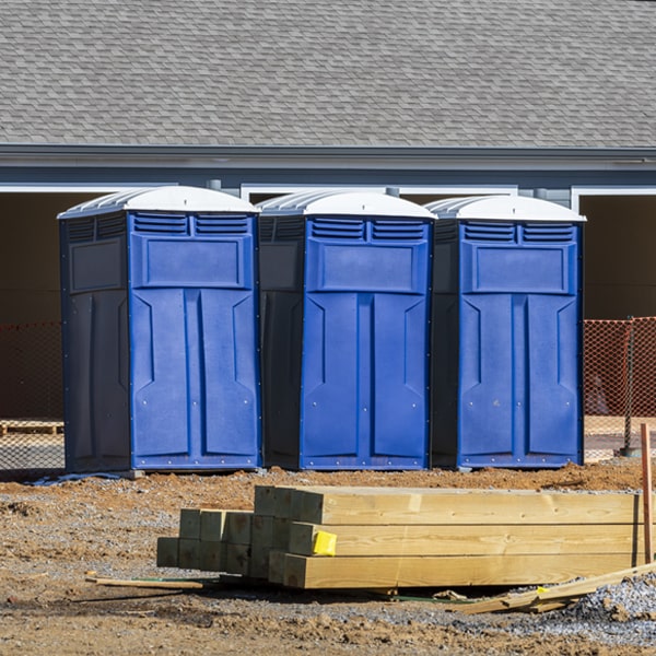 are there different sizes of porta potties available for rent in River Pines